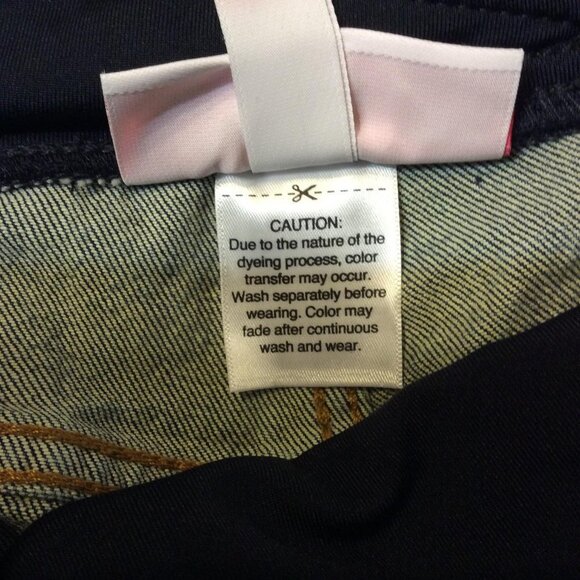 Isabel Maternity Women Midi Short Denim Crossover Panel Size 2 Blue - Picture 3 of 4